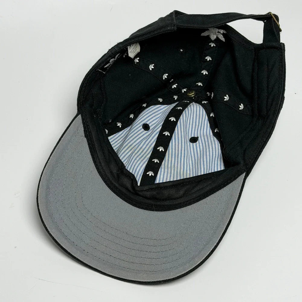Adidas Originals Trefoil Baseball Cap Black Cotton‎ Adjustable Strapback Dad Hat